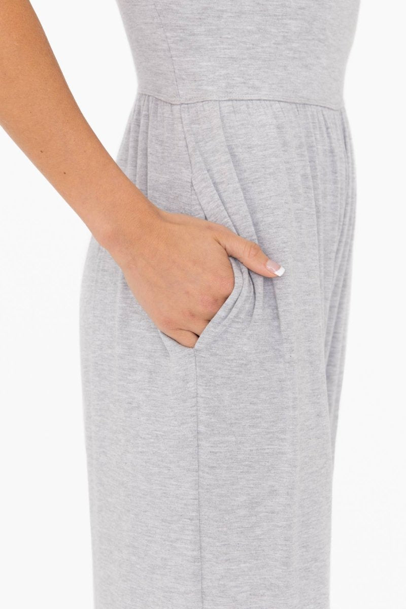 Gray Moonlight Lounge Jumpsuit