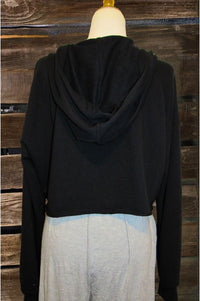 Handle That Crop Hoodie Zip Up Jacket