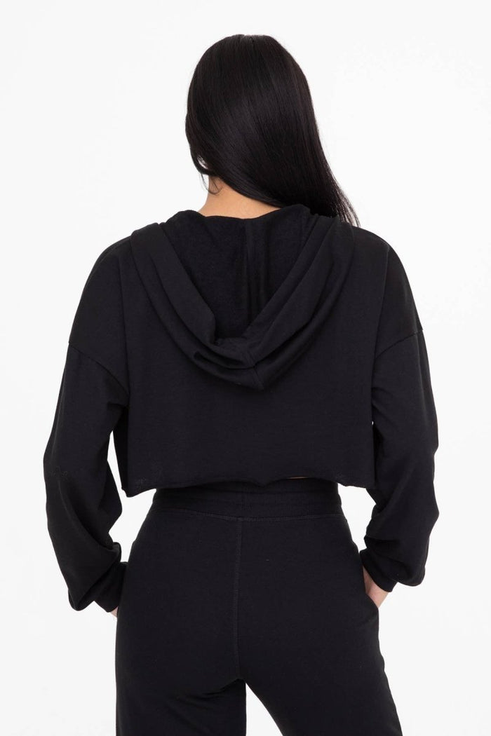 Handle That Crop Hoodie Zip Up Jacket