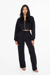 Handle That Crop Hoodie Zip Up Jacket