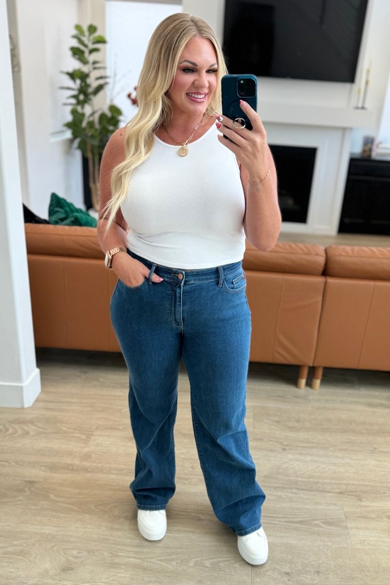Hazel High Rise Vintage Wide Leg Jeans - Minnie's Treasure Boutique