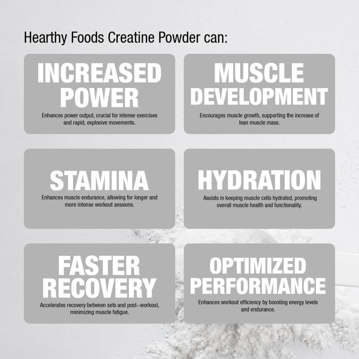Hearthy Foods - Creatine Monohydrate