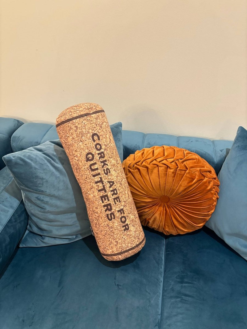 HushTubby Corks Are For Quitters Wine Cork Pillow