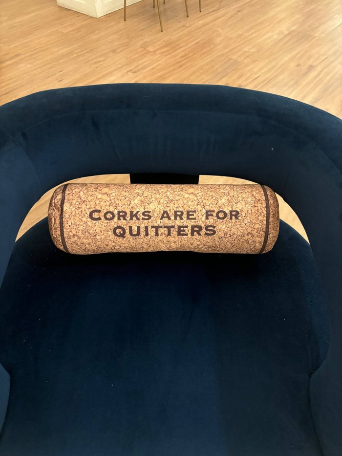 HushTubby Corks Are For Quitters Wine Cork Pillow