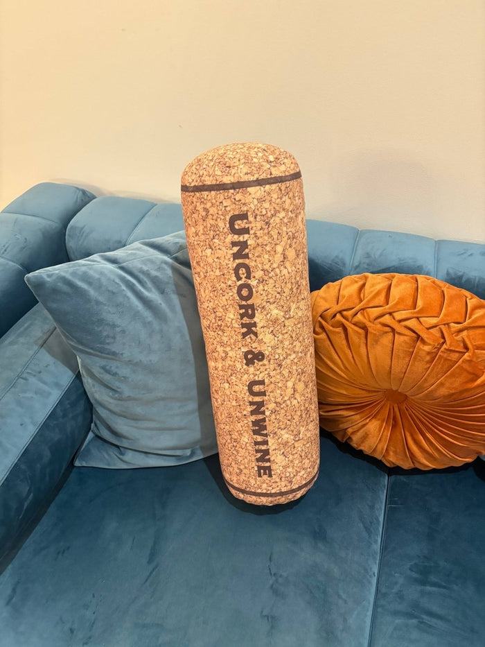HushTubby Uncork & Unwine wine cork shape pillow