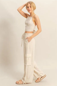 HYFVE Crop Top and Cargo Pants Set