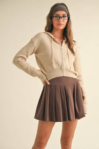 Joey Hooded Zip Up Sweater