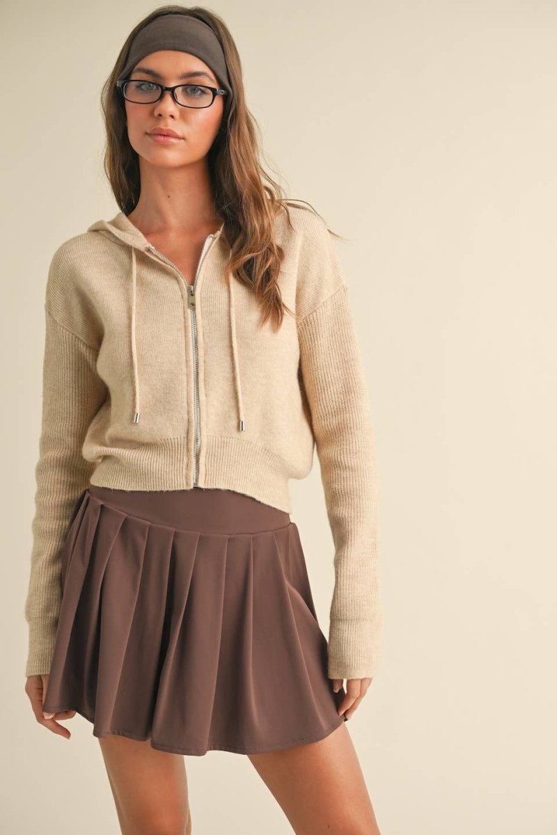 Joey Hooded Zip Up Sweater
