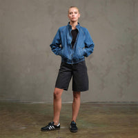 Josephine Denim Bomber Jacket