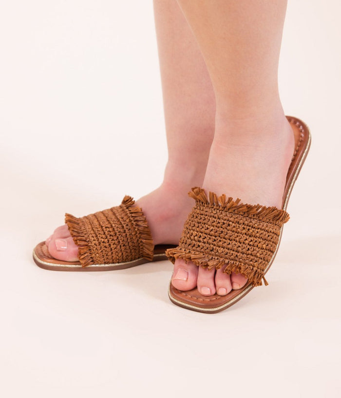 Juana Woven Sandals in Tan - Minnie's Treasure Boutique