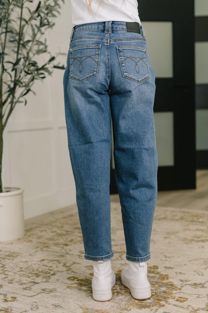 Judy Blue Bella High Waist Soft Barrel Jeans