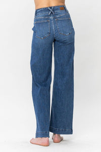 Judy Blue Double Button Wide Leg Jeans