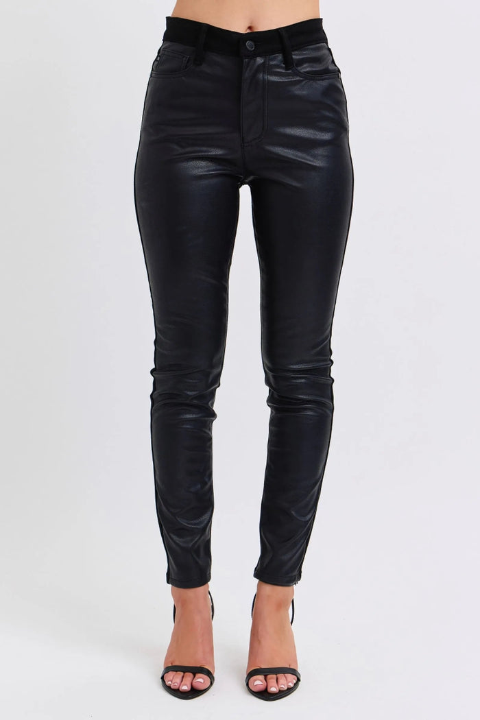 Judy Blue Faux Leather Skinny Pants