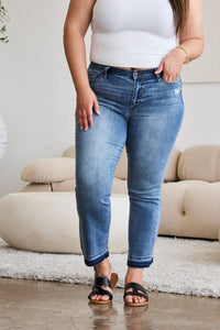 Judy Blue Release Hem Cropped Bootcut Jeans