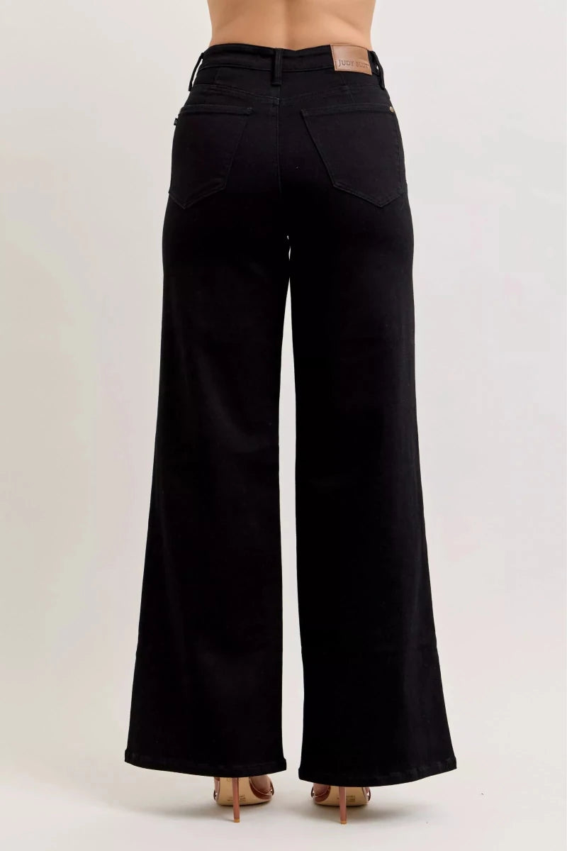 Judy Blue High - Waisted Wide Leg Jeans