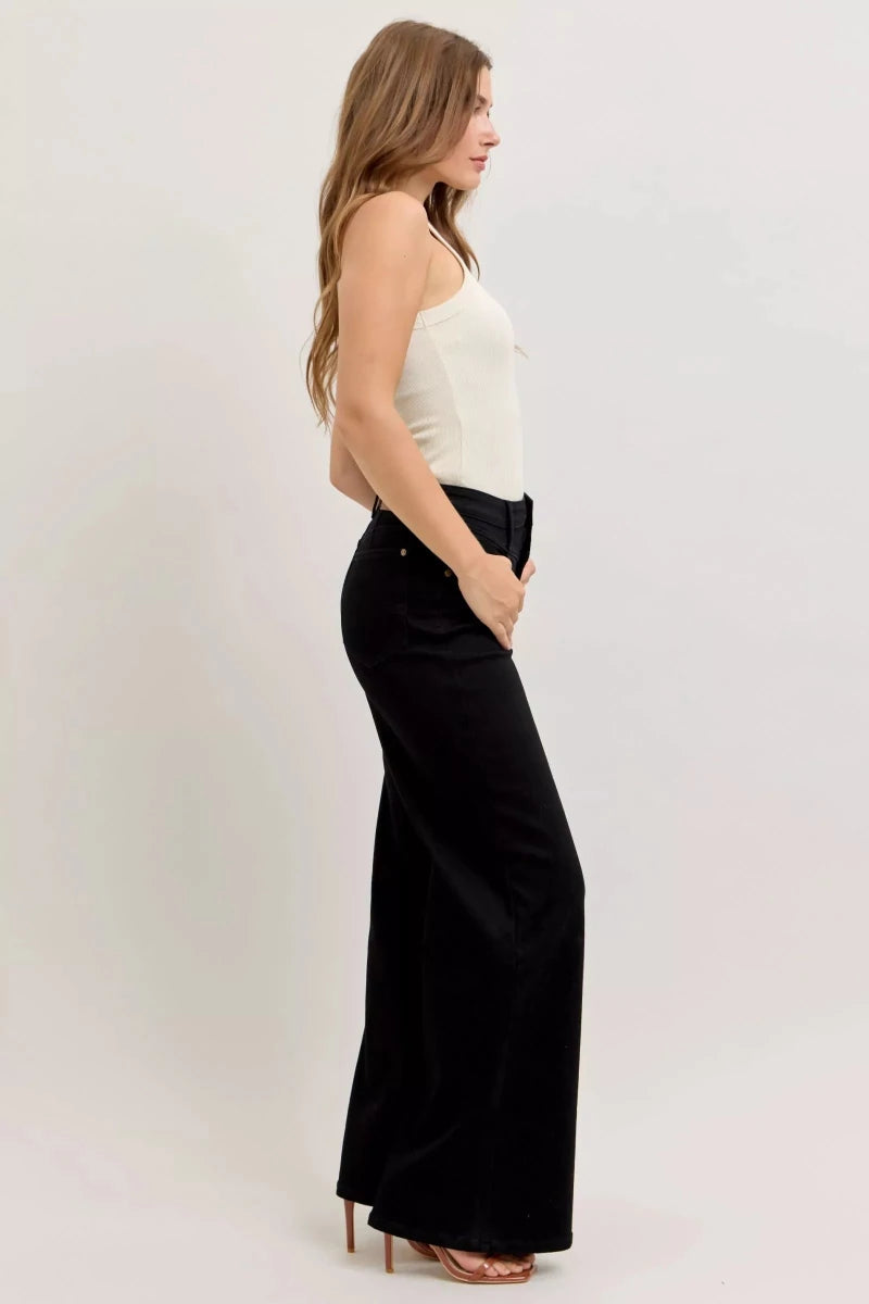 Judy Blue High - Waisted Wide Leg Jeans