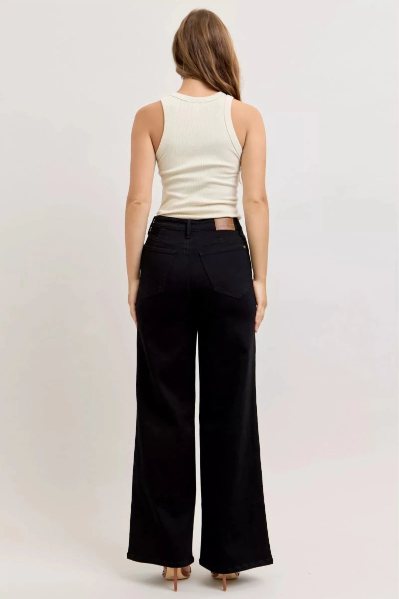 Judy Blue High - Waisted Wide Leg Jeans