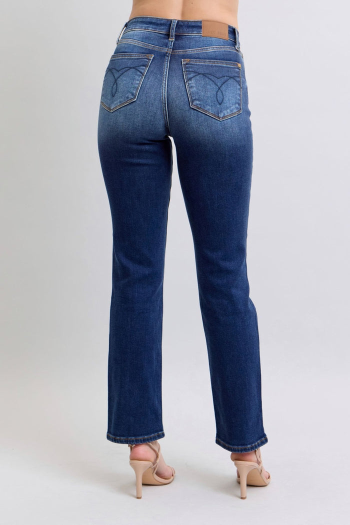 Judy Blue Washed Straight Leg JeansMinnie's Treasure Boutique