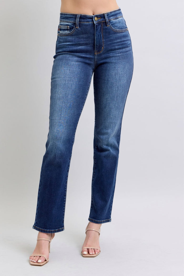 Judy Blue Washed Straight Leg JeansMinnie's Treasure Boutique