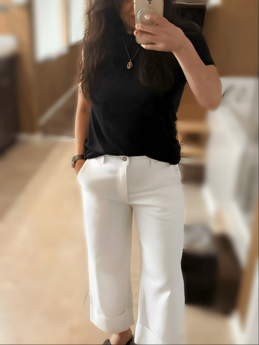 KanCan Stacy High Rise Cropped Wide Leg Jeans