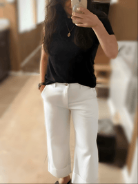 KanCan Stacy High Rise Cropped Wide Leg Jeans