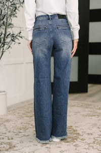 Karla High Waist Straight Button - Fly Jeans