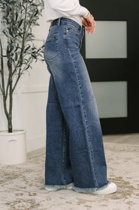 Karla High Waist Straight Button - Fly Jeans