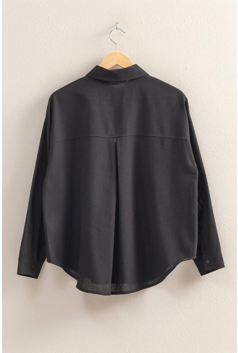 Kendra Relaxed Long Sleeve Shirt - Minnie's Treasure Boutique