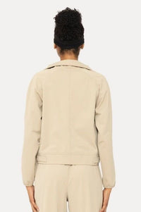 Khaki Soft Zip Up Jacket