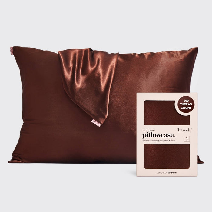 KITSCH Satin Pillowcase - Chocolate