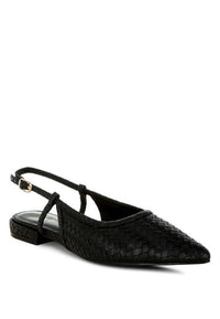 Kurina Woven Slingback Sandals