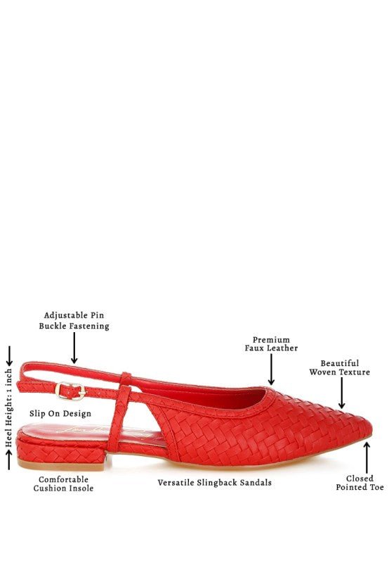 Kurina Woven Slingback Sandals