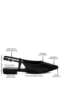Kurina Woven Slingback Sandals