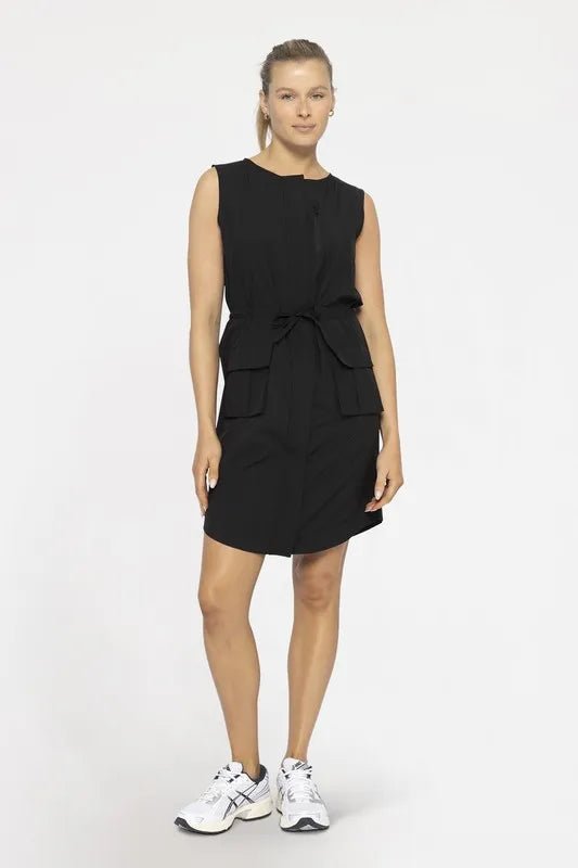 Lacy Versatile Drawstring Waist Tank Dress - Minnie's Treasure Boutique