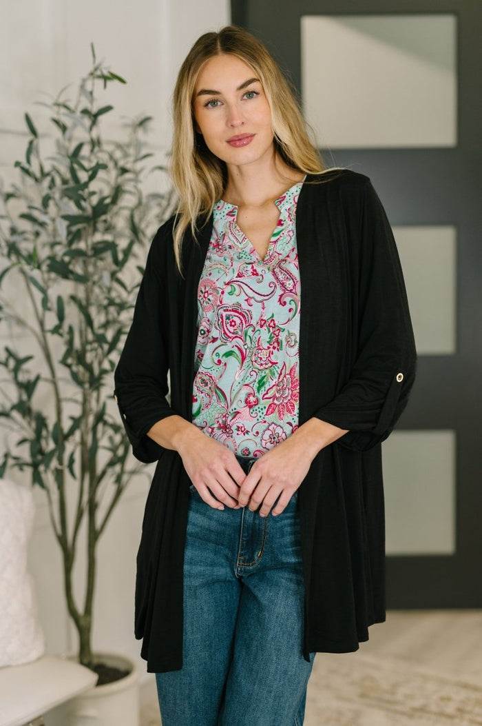 Lizzy Cardigan in Black