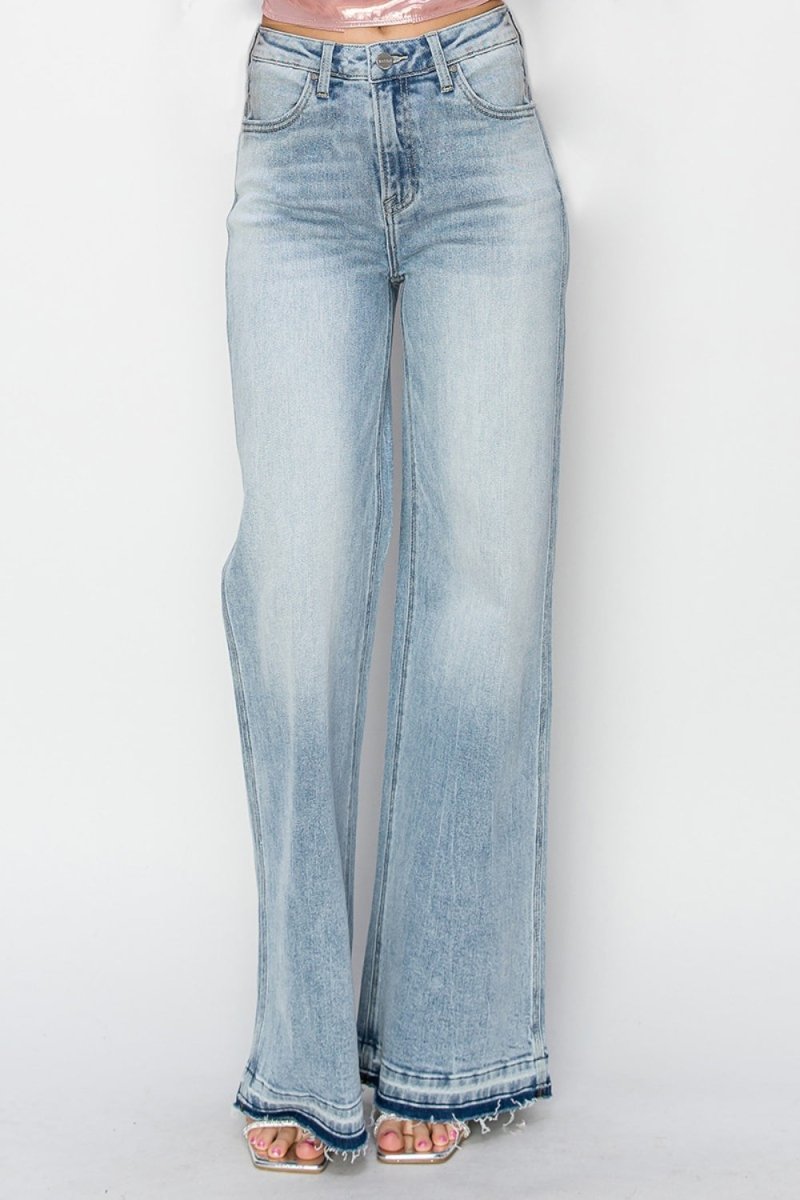 Lola High Rise Wide Leg Jeans - Minnie's Treasure Boutique