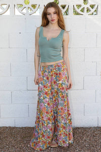 Mable Floral Palazzo Pants - Minnie's Treasure Boutique