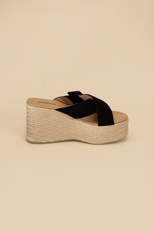 Manta Espadrille Platform Slides - Minnie's Treasure Boutique