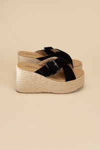 Manta Espadrille Platform Slides - Minnie's Treasure Boutique