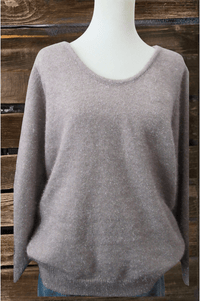 Metallic Round Neck Chain Sweater