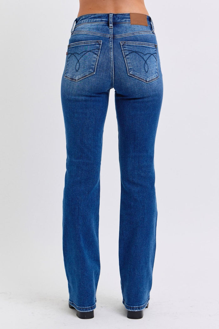 Mid - Rise Bootcut Jeans with Thermal LiningMinnie's Treasure Boutique