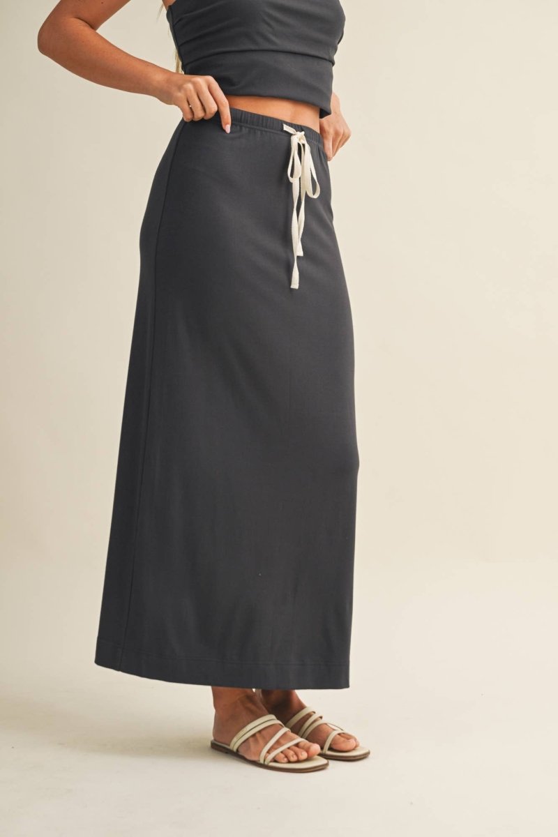 Midnight Jersey Girl Skirt Set