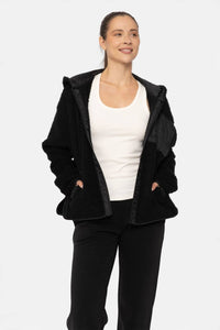 Millie Black Sherpa Jacket