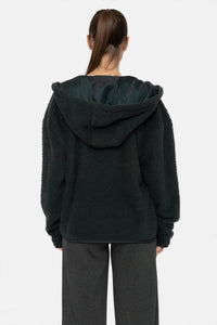 Millie Dark Green Sherpa Jacket