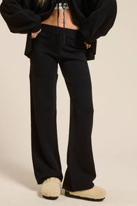 Minerva Knit Pant in Black