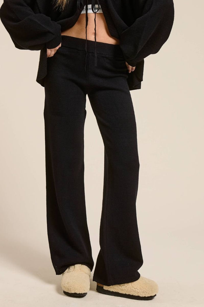 Minerva Knit Pant in Black