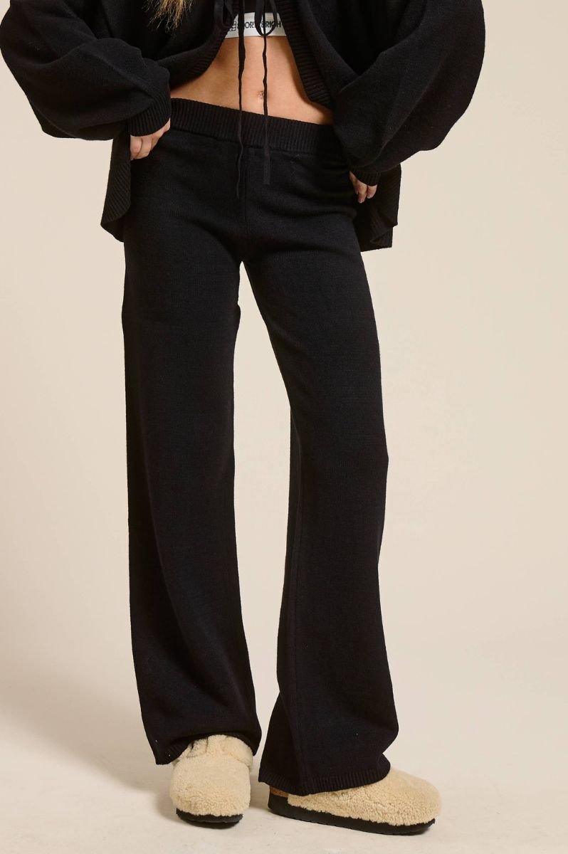 Minerva Knit Pant in Black