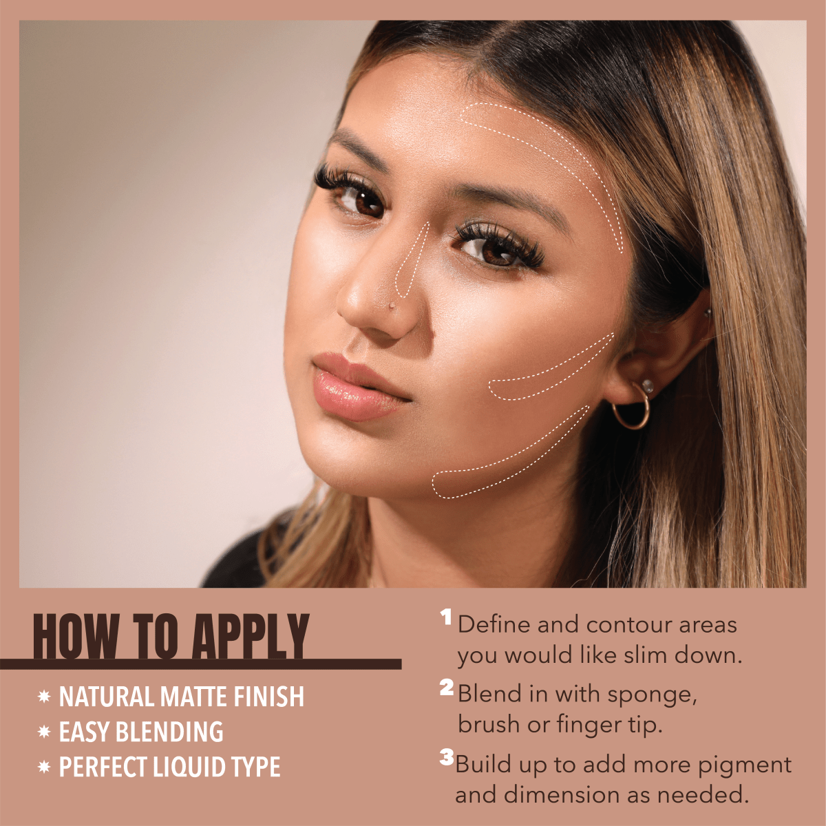Moira Cosmetics Face Sculpt Liquid Contour Golden Honey