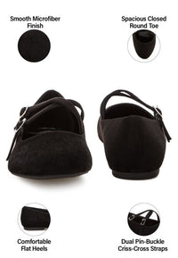 Nayela Strappy Mary Jane Flats