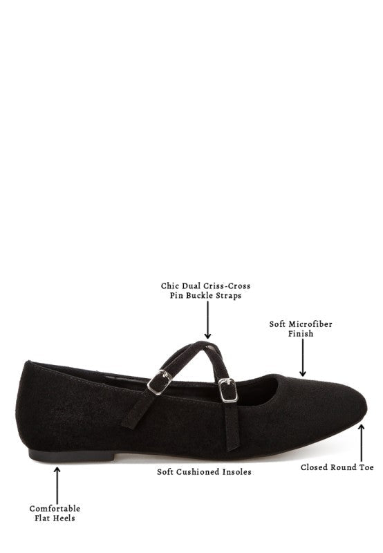 Nayela Strappy Mary Jane Flats